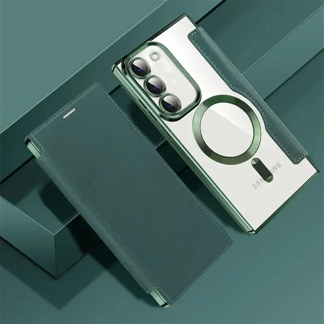 Magsafe Leather Flip Case