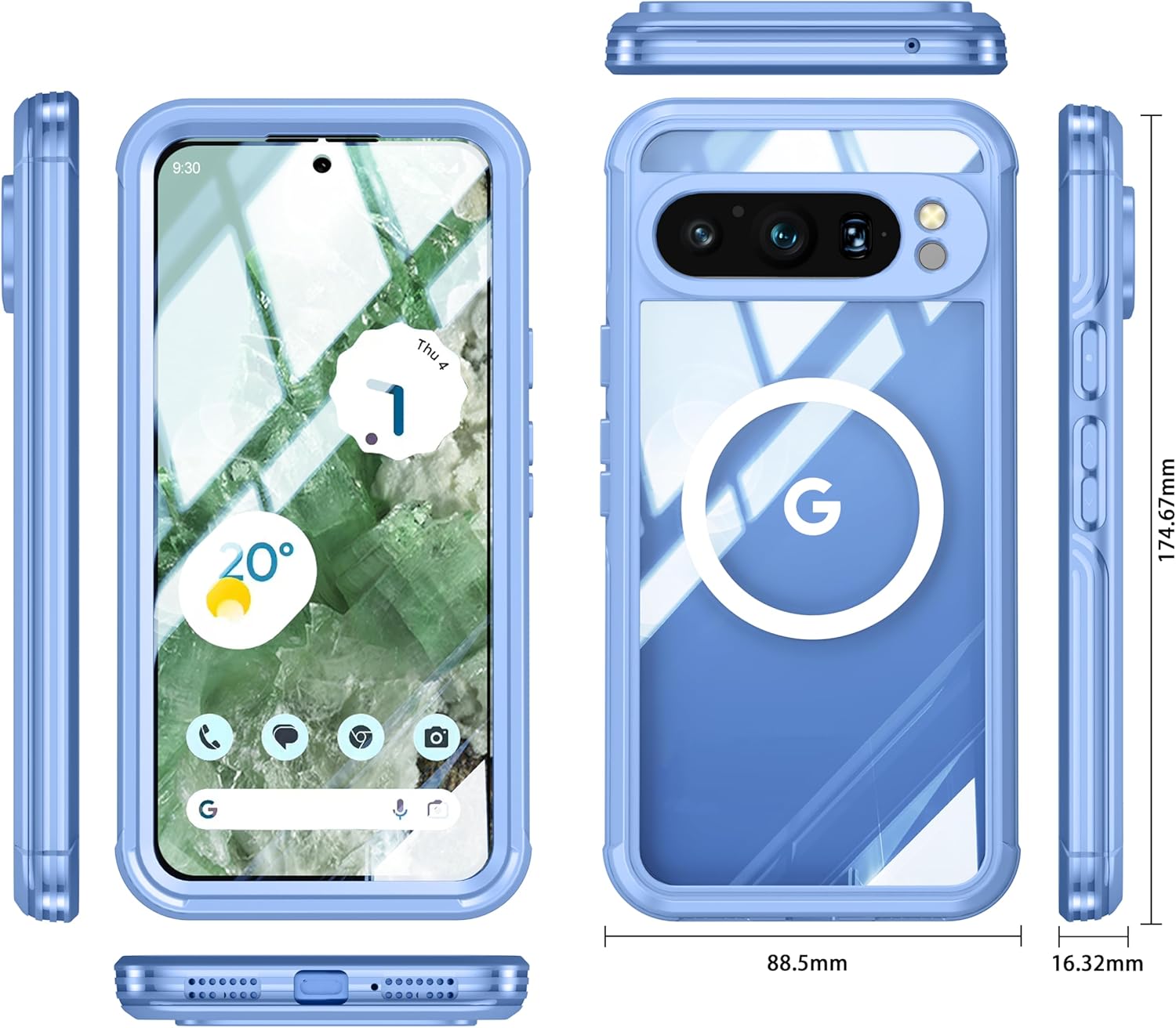 Military Grade Shockproof Case - Google