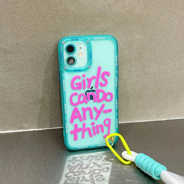 OnePlus - Cute Graffiti Letter Case with Lanyard