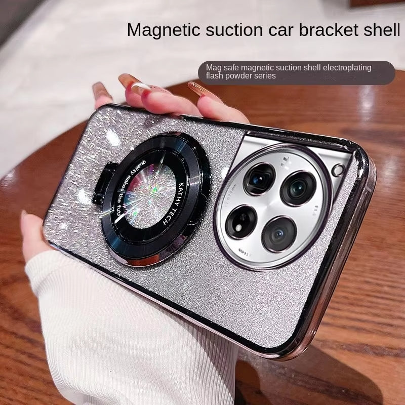 OnePlus - Electroplating Glitter Magnetic Bracket Shell Case