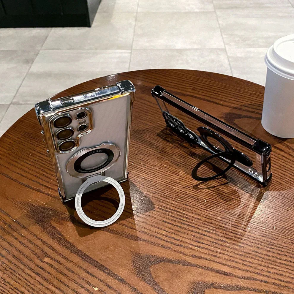 Electroplated Metal Ring Stand Case