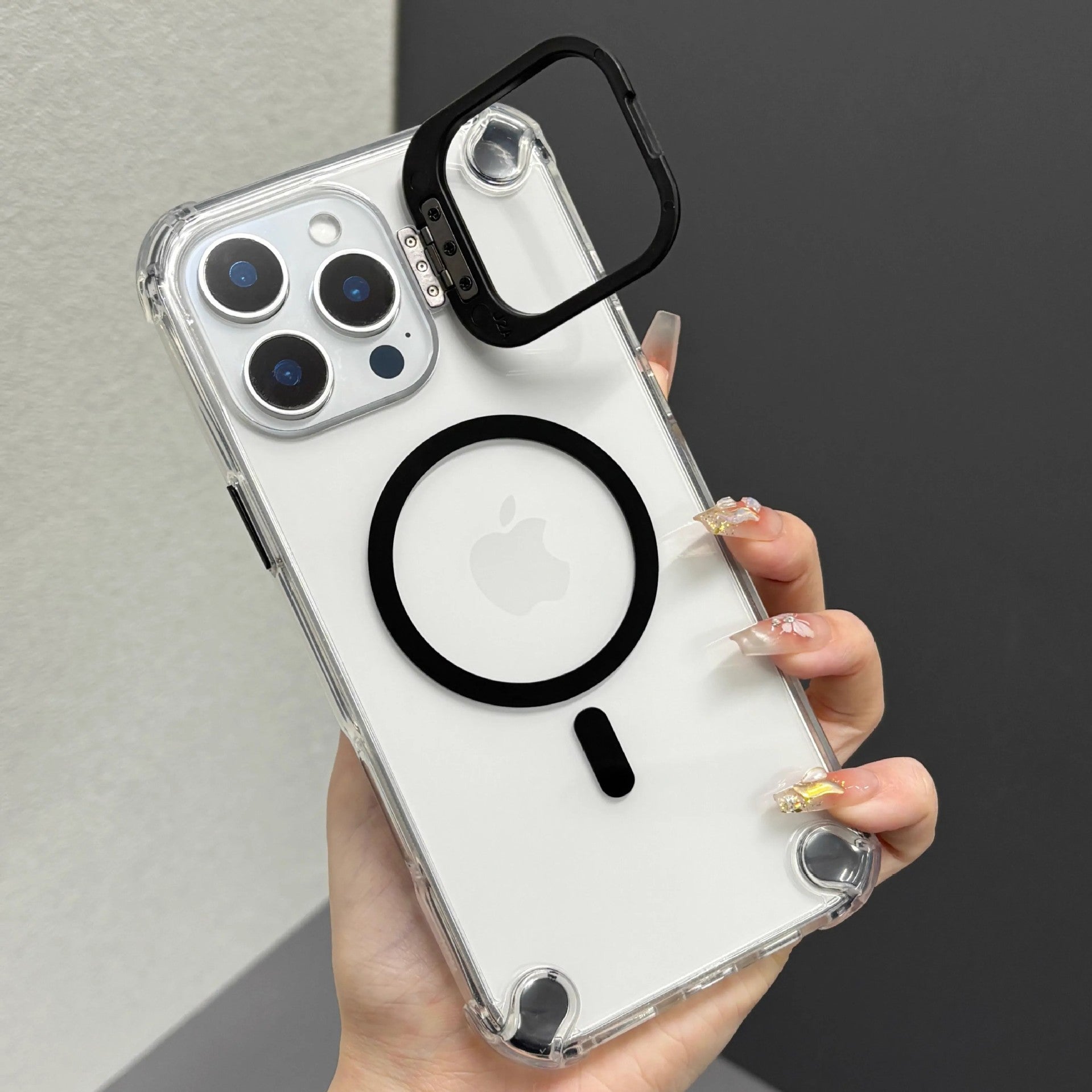 Transparent Magnetic Shockproof Case - iPhone