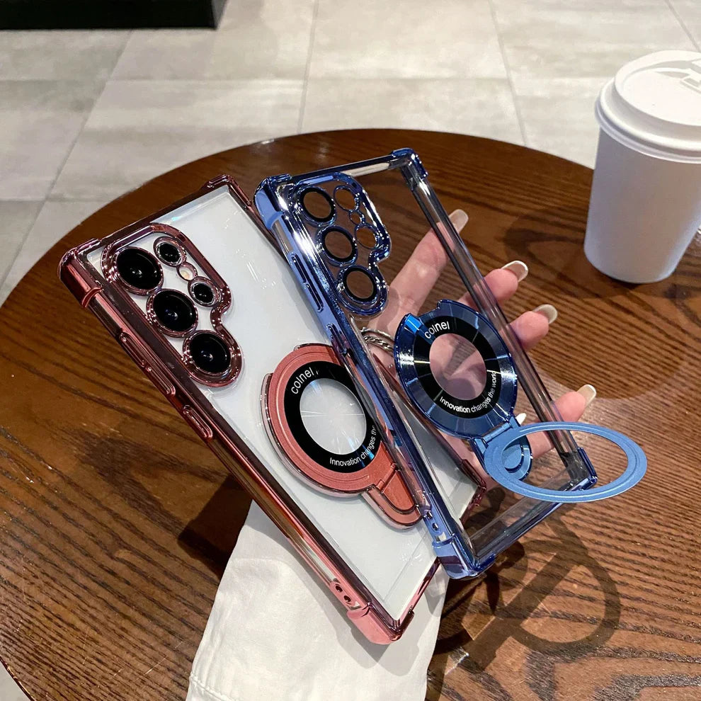 Electroplated Metal Ring Stand Case