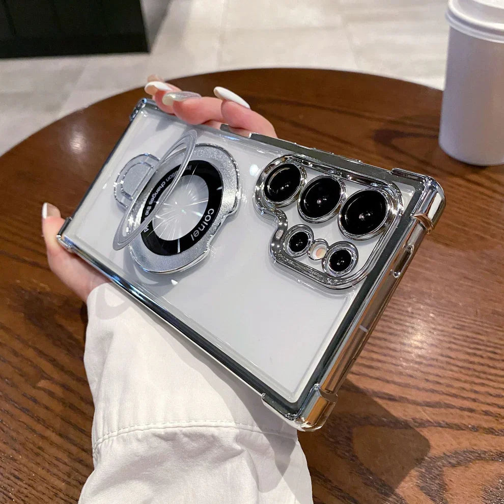 Electroplated Metal Ring Stand Case