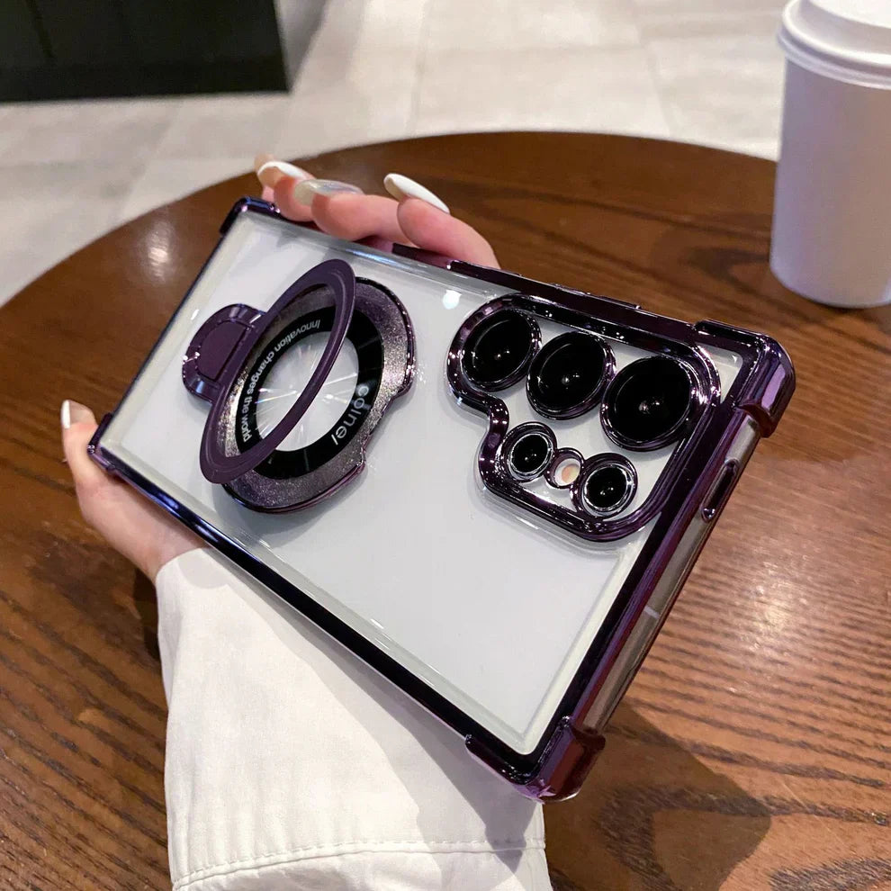 Electroplated Metal Ring Stand Case