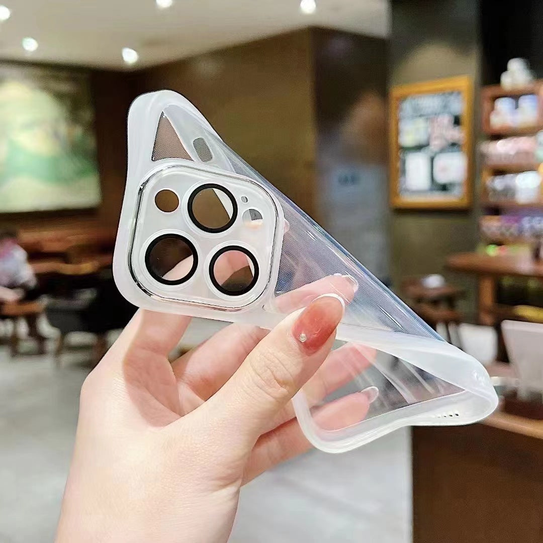 Transparent Lens Protection Case -iPhone