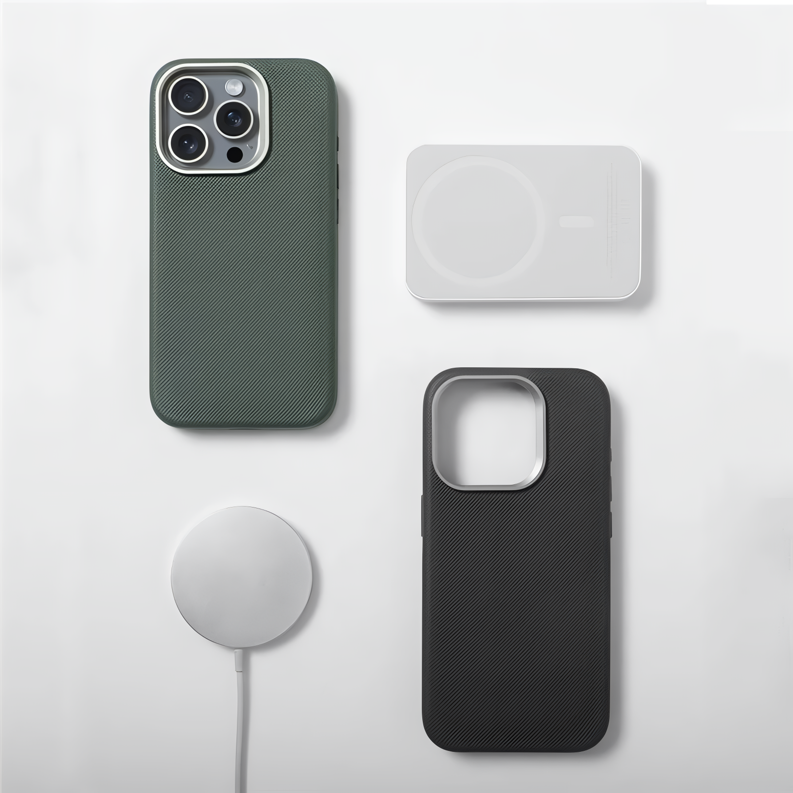 Diamond Texture Leather Case