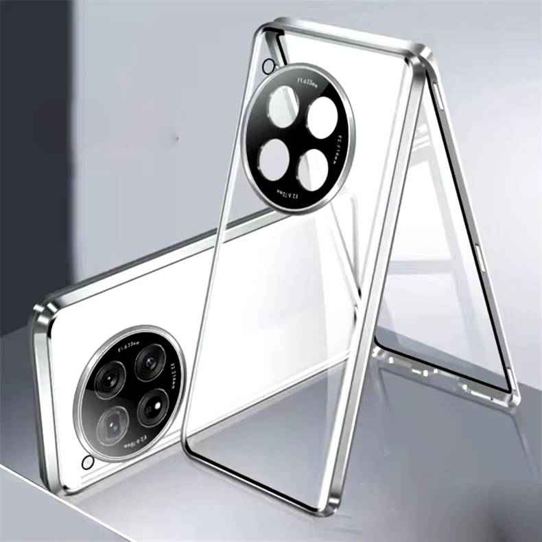 OnePlus Series - 360° (Front+Back) Metal Body Protection Glass Case