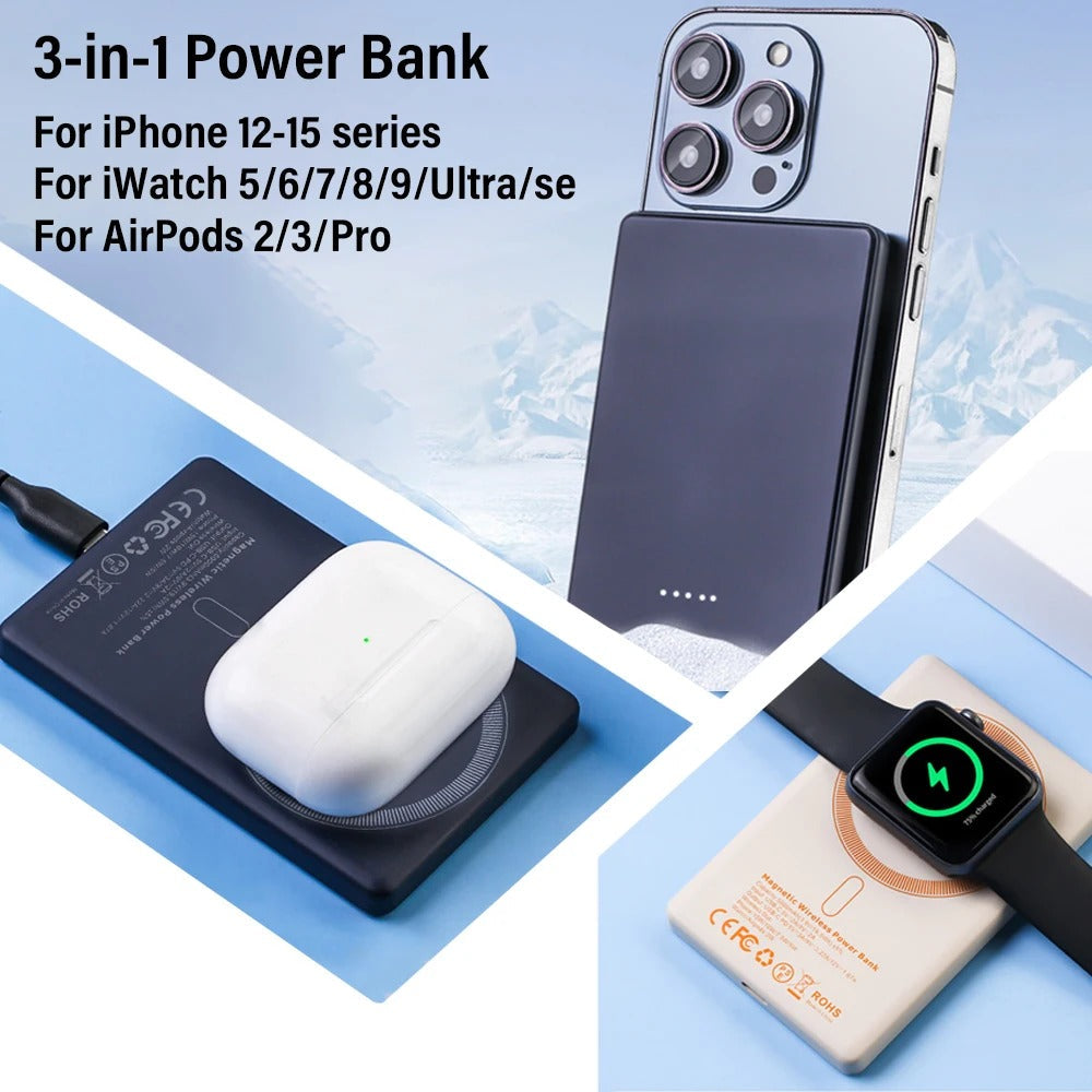 5000mAh Magnetic Wireless Power Bank