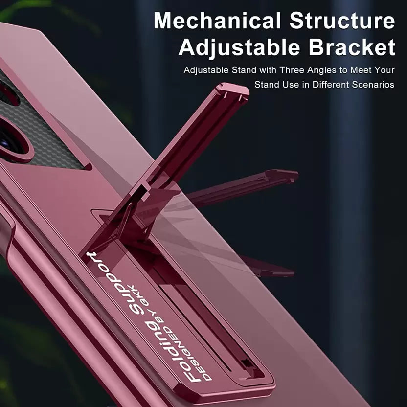 Anti-Yellowing Transparent Kickstand Protective Case