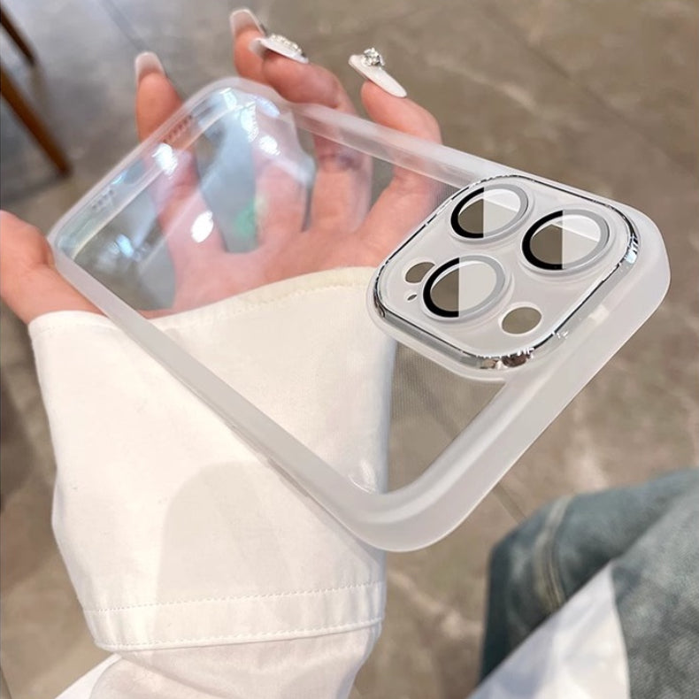Transparent Lens Protection Case -iPhone